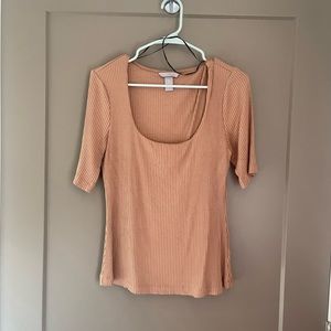 Scoop Neck H&M Ribbed Tee